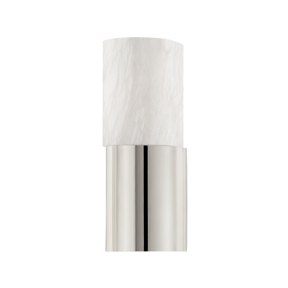 Hudson Valley 1061-PN 1 Light Wall Sconce in Polished Nickel