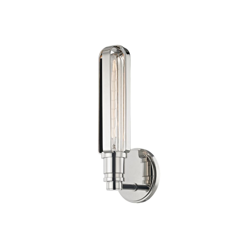 Hudson Valley 1091-PN 1 LIGHT WALL SCONCE in Polished Nickel