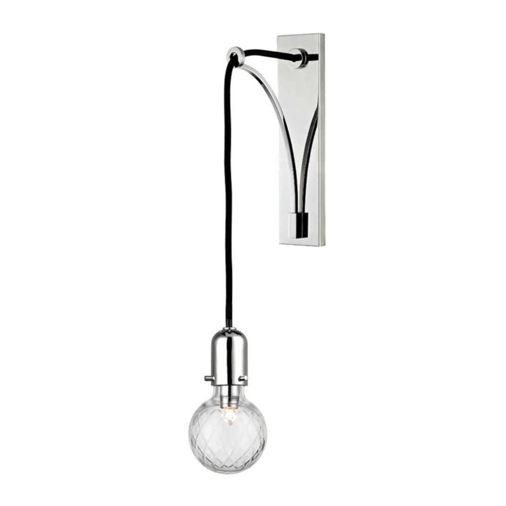 Hudson Valley 1101-PN MARLOW-WALL SCONCE in Polished Nickel