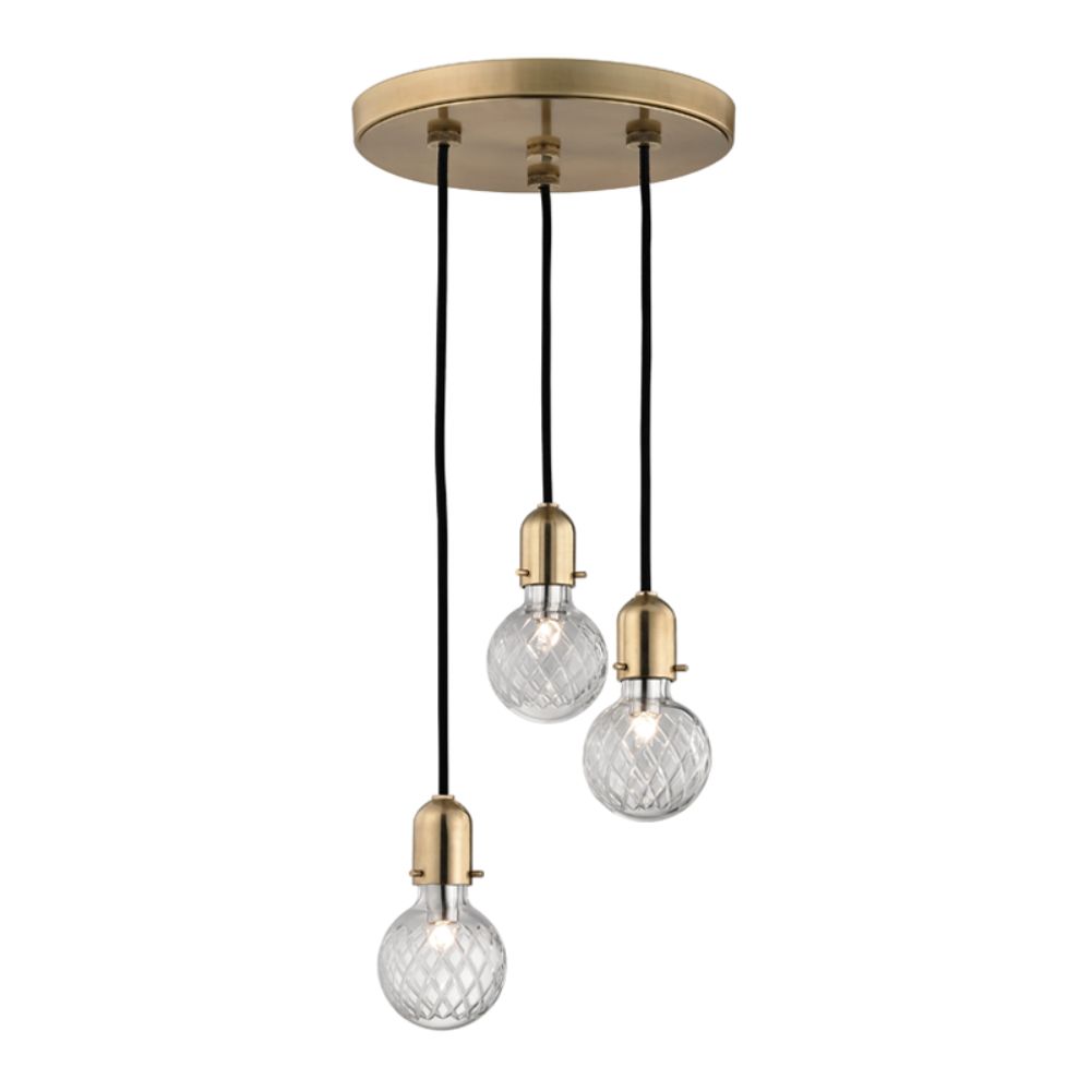 Hudson Valley 1103-AGB MARLOW-PENDANT in Aged Brass