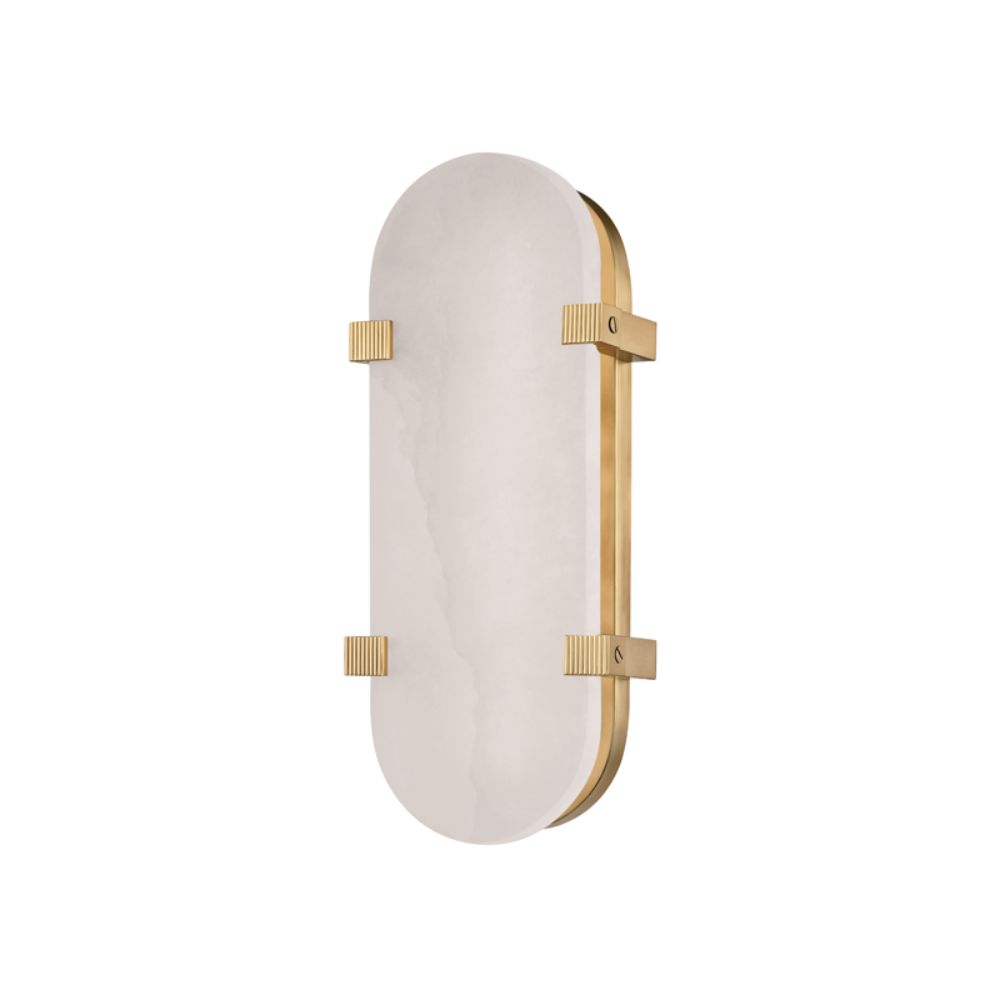 Hudson Valley 1114-AGB Skylar Led Wall Sconce in Aged Brass