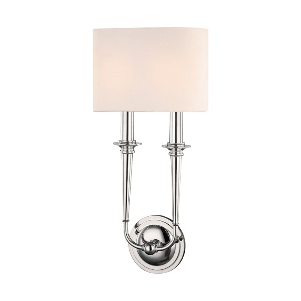 Hudson Valley 1232-PN 2 LIGHT WALL SCONCE Polished Nickel