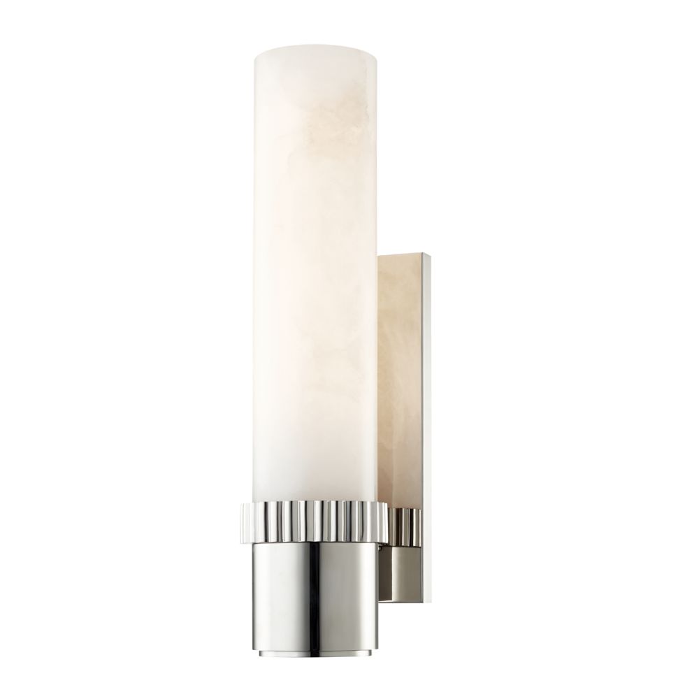 Hudson Valley 1260-PN Argon 1 Light Wall Sconce in Polished Nickel