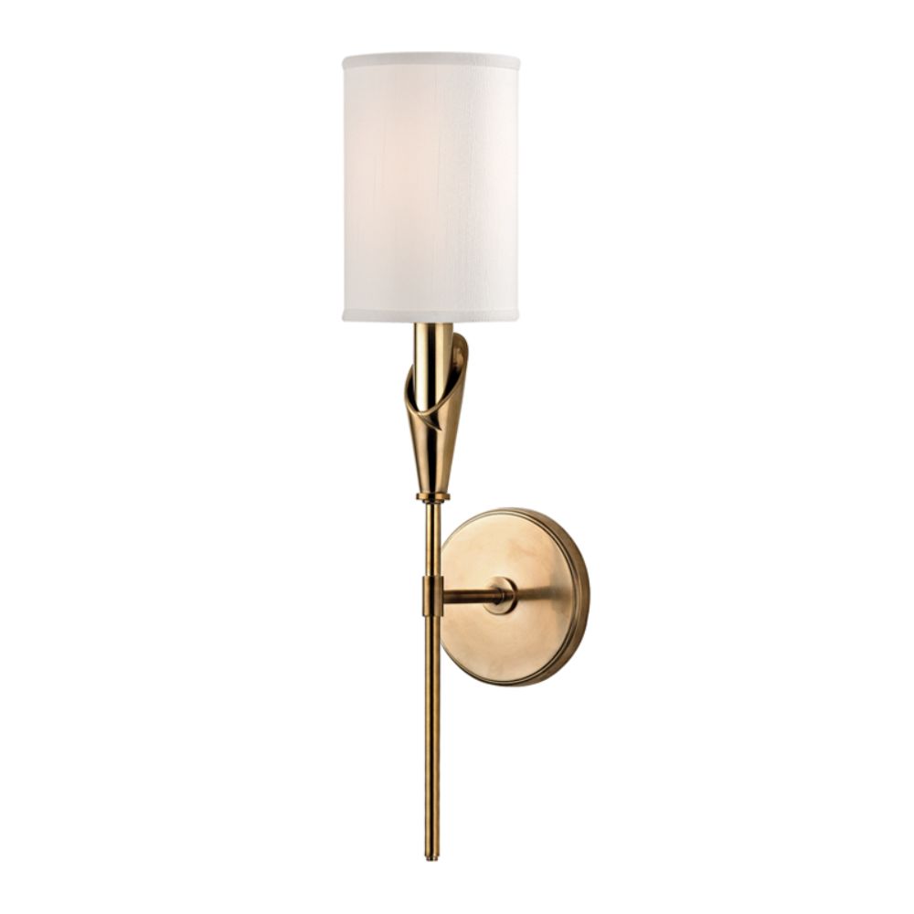 Hudson Valley Lighting 1311-AGB Tate 1 Light Wall Sconce in Aged Brass