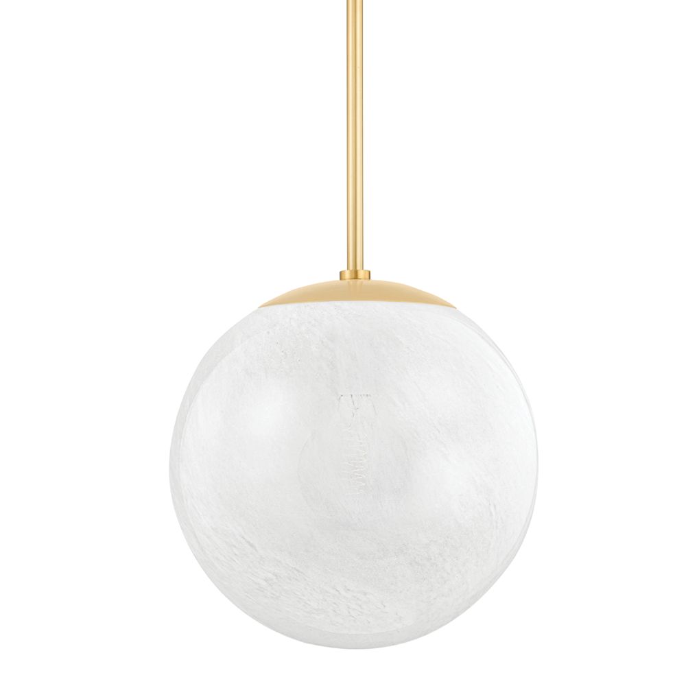 Hudson Valley 1316-AGB 1 Light Pendant in Aged Brass