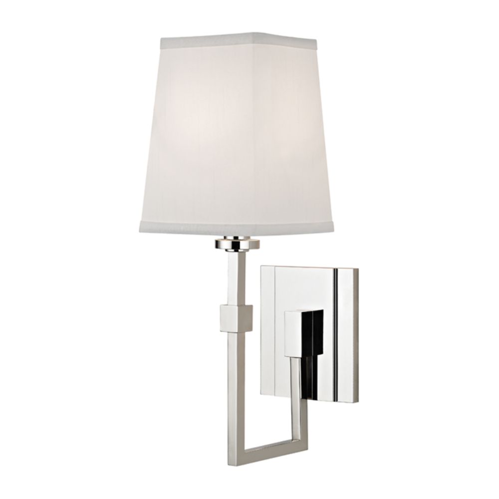 Hudson Valley 1361-PN FLETCHER-WALL SCONCE in Polished Nickel