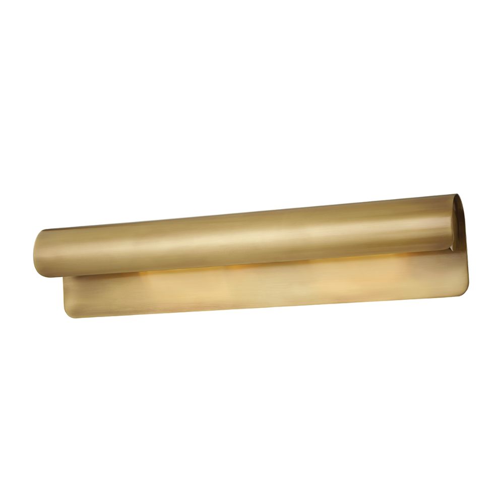 Hudson Valley 1525-AGB Accord 2 Light Wall Sconce in Aged Brass