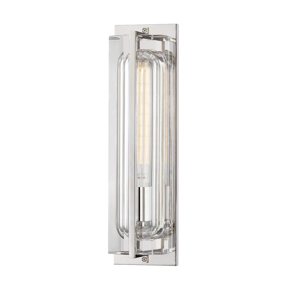 Hudson Valley 1731-PN 1 Light Wall Sconce in Polished Nickel
