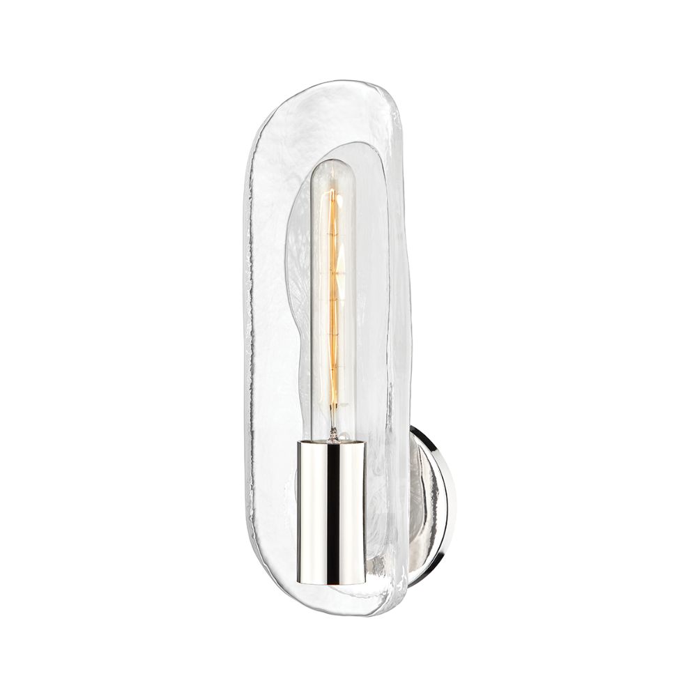 Hudson Valley 1761-PN 1 Light Wall Sconce in Polished Nickel