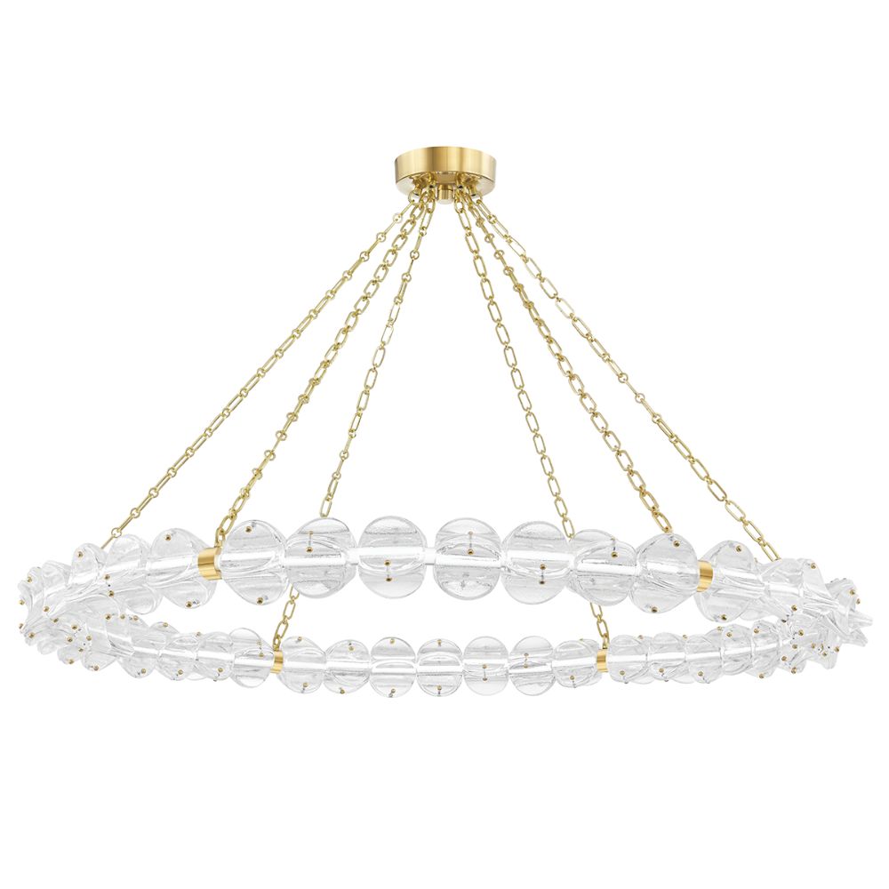 Hudson Valley 1955-AGB Large Led Chandelier in Aged Brass