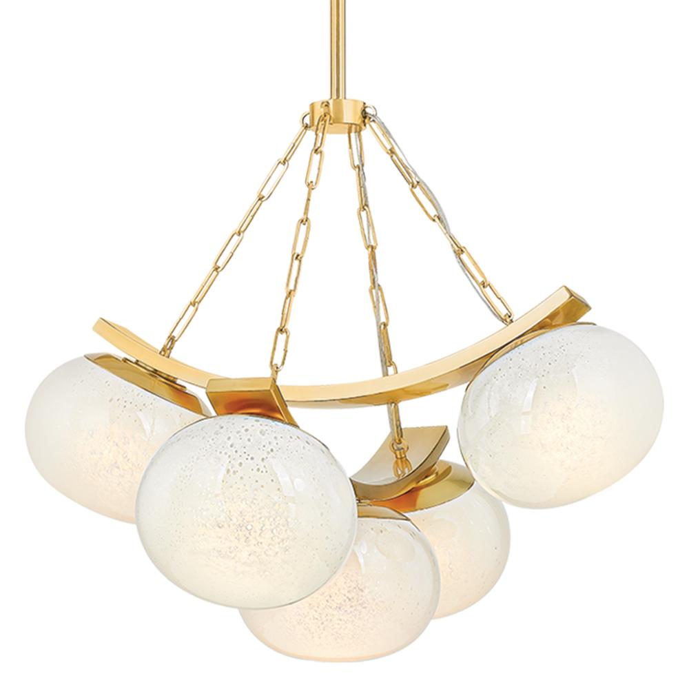 Hudson Valley 2105-AGB Duxbury Chandelier in Aged Brass