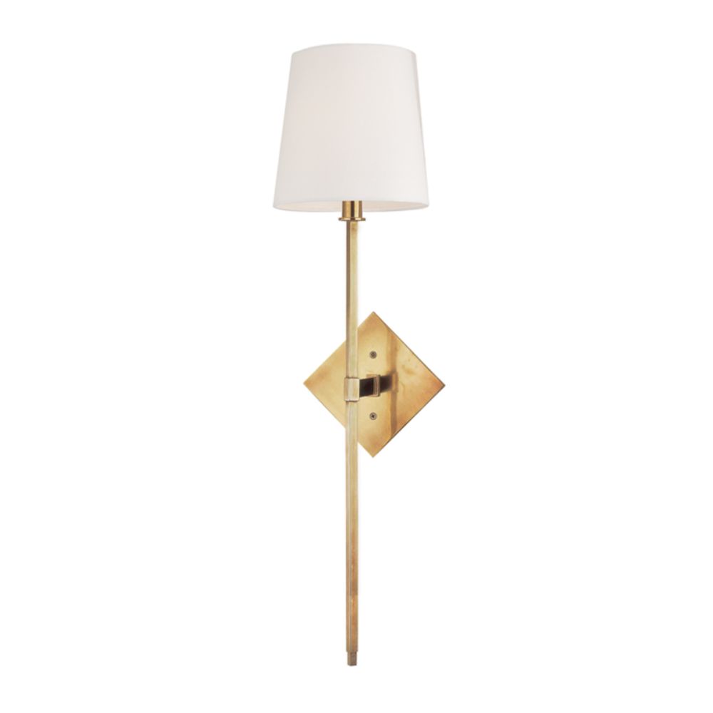 Hudson Valley Lighting 211-AGB Cortland 1 Light Wall Sconce in Aged Brass