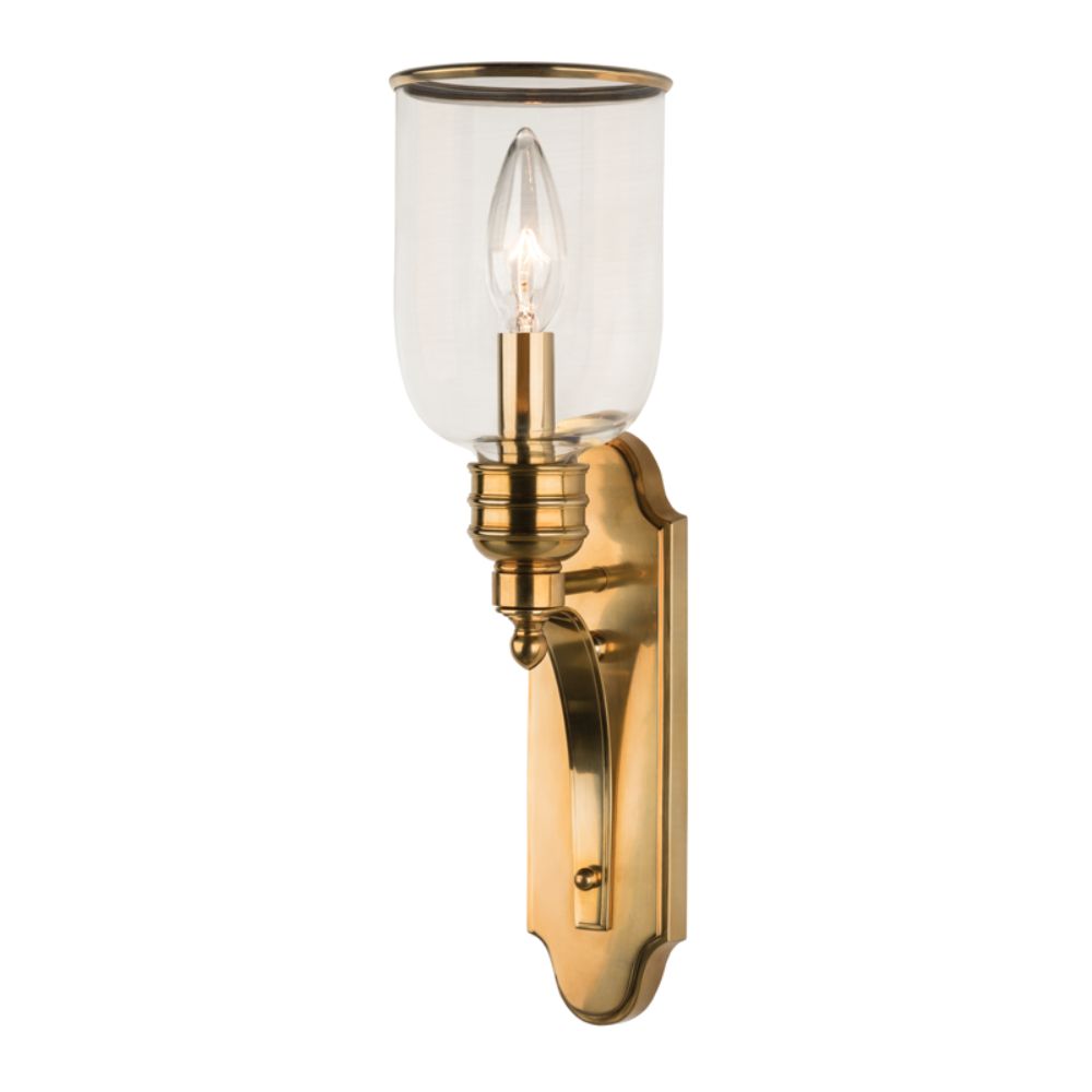 Hudson Valley Lighting 2131-AGB Newport 1 Light Wall Sconce in Aged Brass