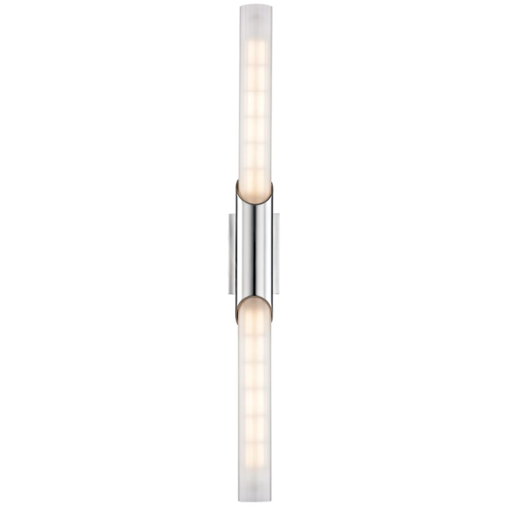 Hudson Valley 2142-PC Pylon 2 Light Led Wall Sconce in Polished Chrome