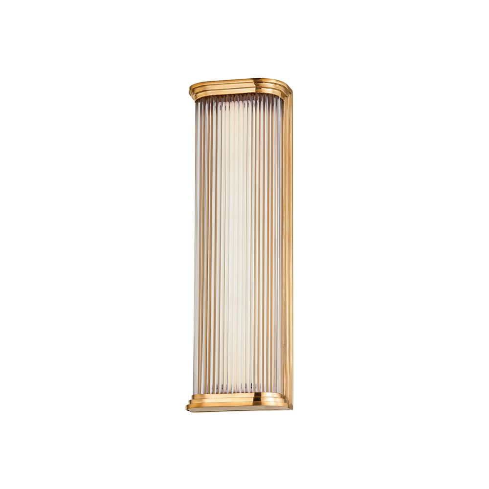 Hudson Valley 2217-AGB 1 Light Wall Sconce in Aged Brass