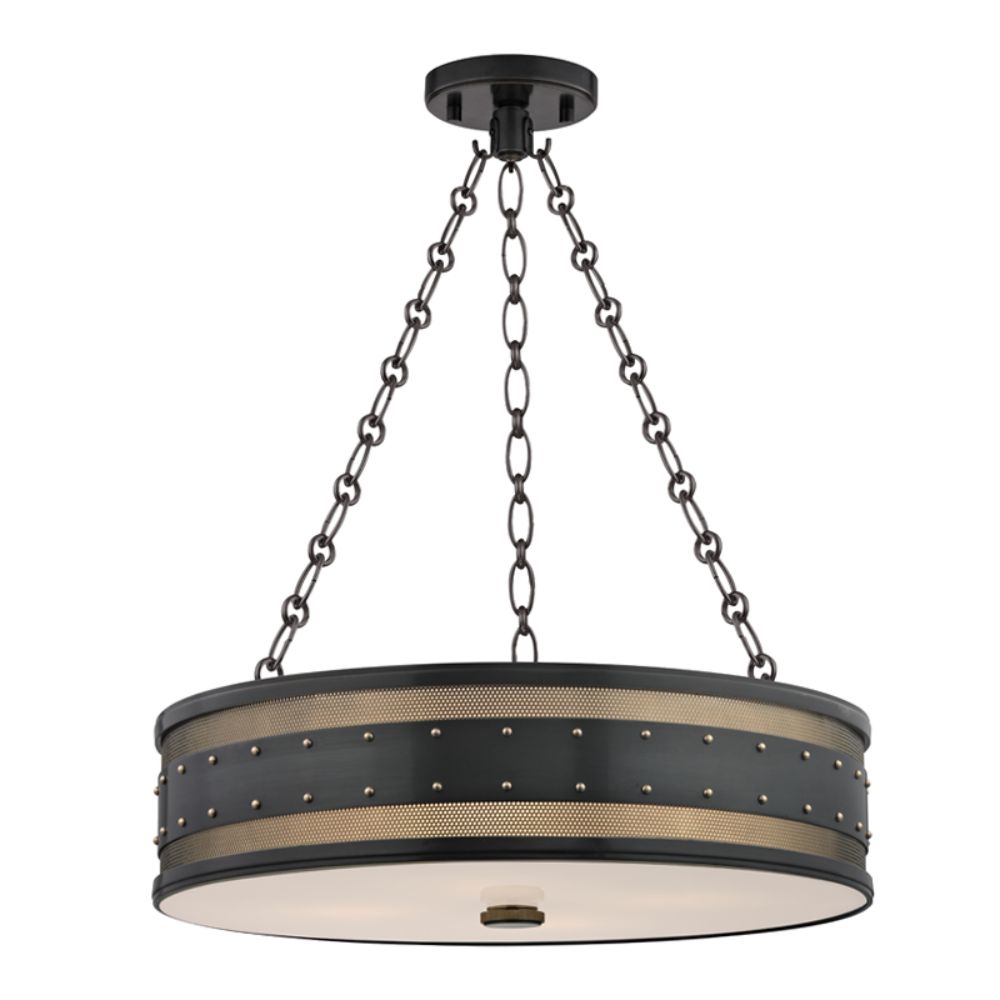 Hudson Valley Lighting 2222-AOB Gaines 4 Light Pendant in Aged Old Bronze