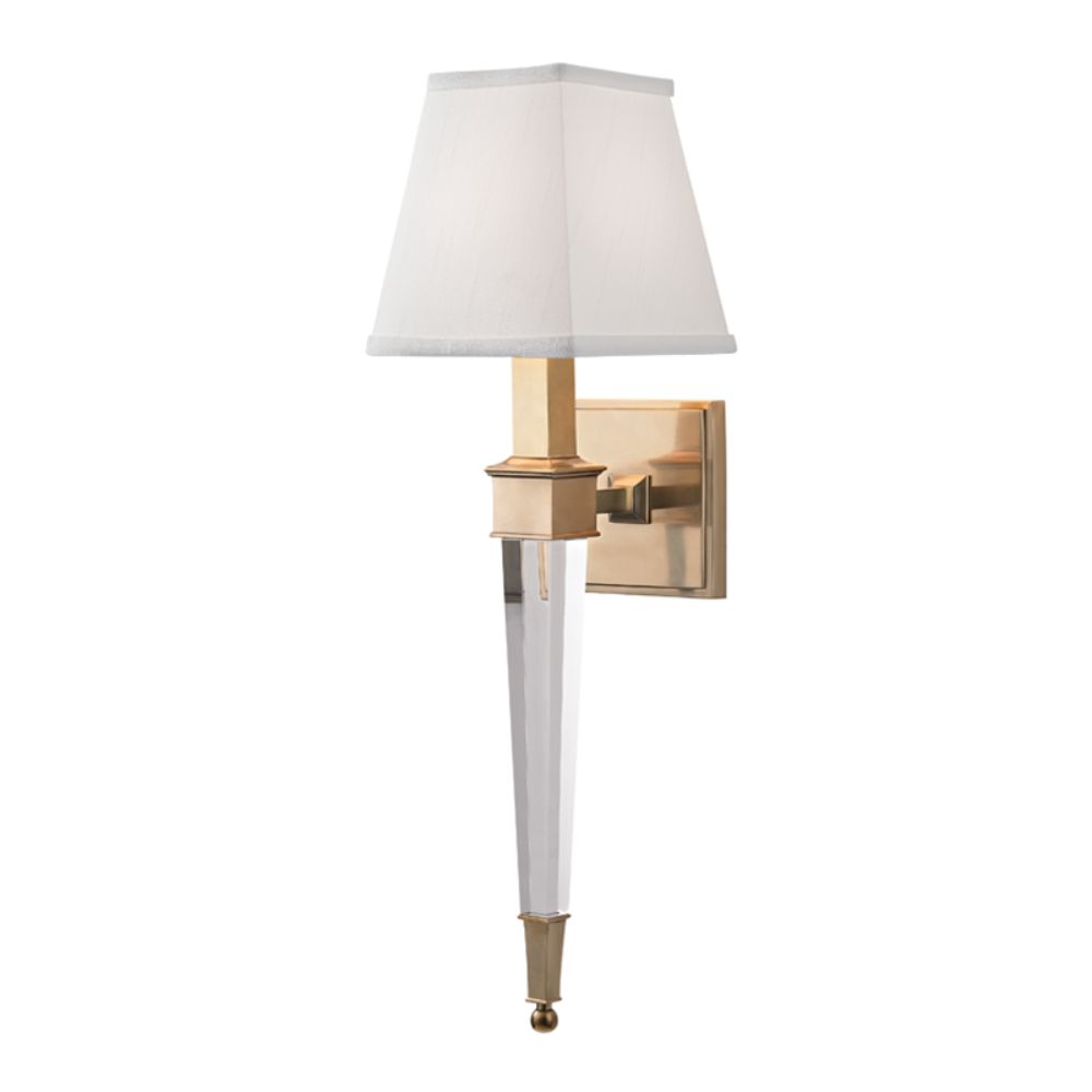 Hudson Valley 2401-AGB RUSKIN-WALL SCONCE in Aged Brass