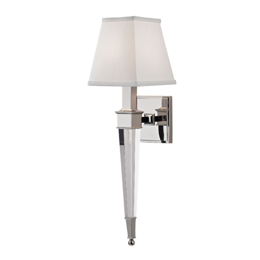 Hudson Valley 2401-PN RUSKIN-WALL SCONCE in Polished Nickel
