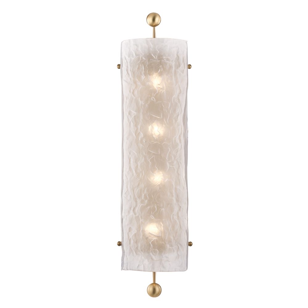 Hudson Valley 2427-AGB Broome 4 Light Wall Sconce