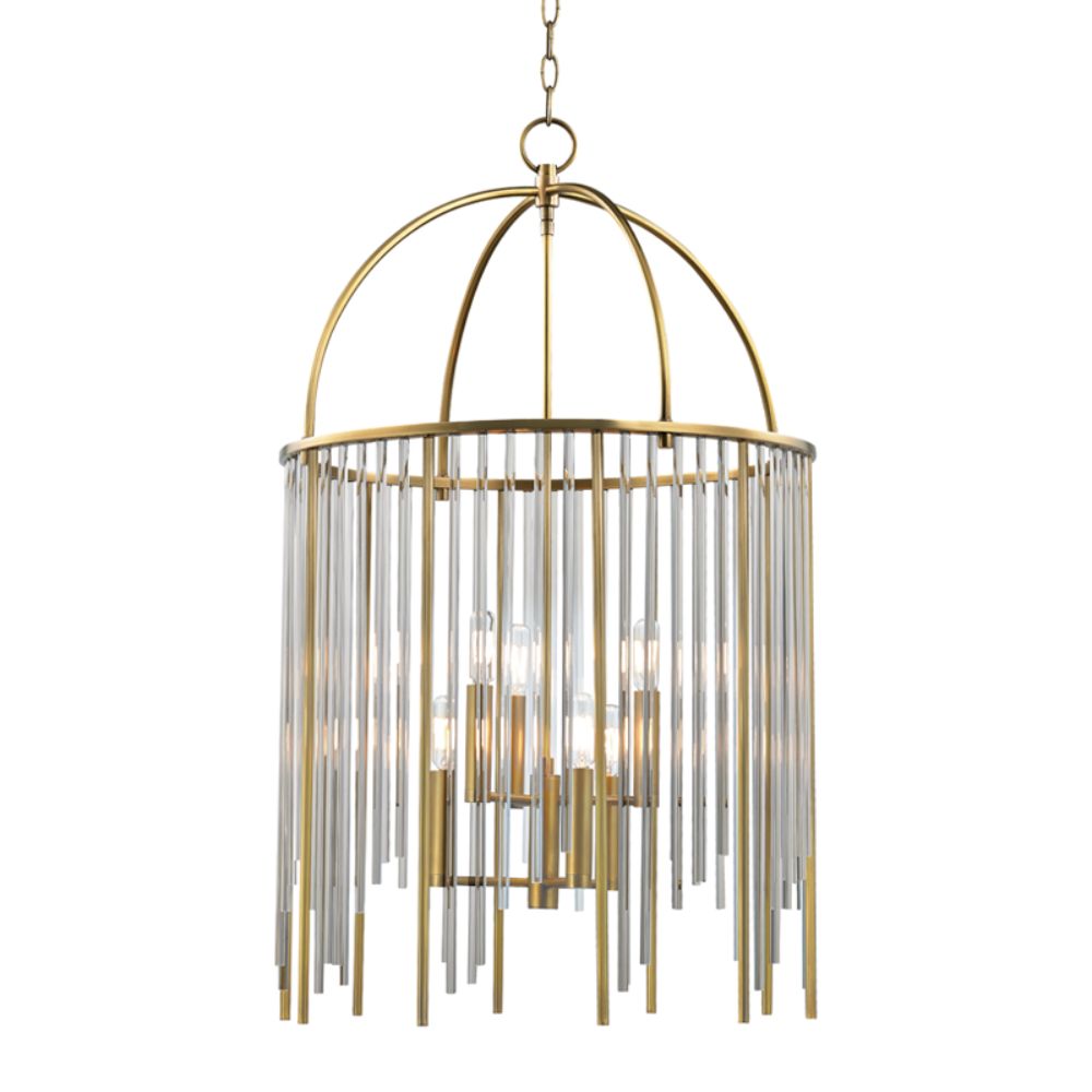 Hudson Valley 2520-AGB LEWIS-PENDANT in Aged Brass