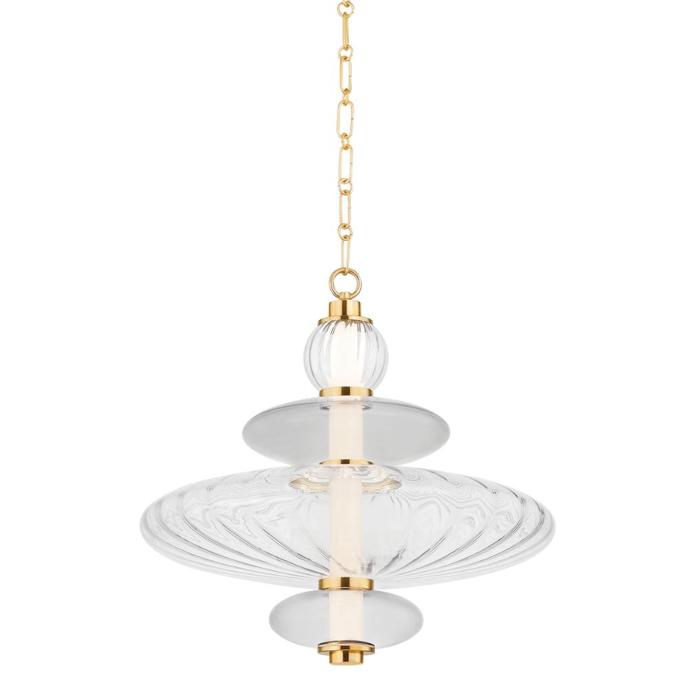 Hudson Valley 2619-AGB Williams Pendant in Aged Brass