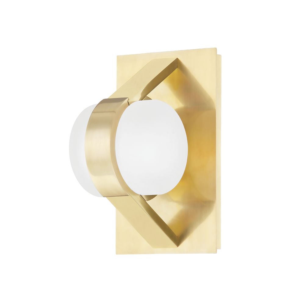 Hudson Valley 2700-AGB 1 Light Wall Sconce in Aged Brass