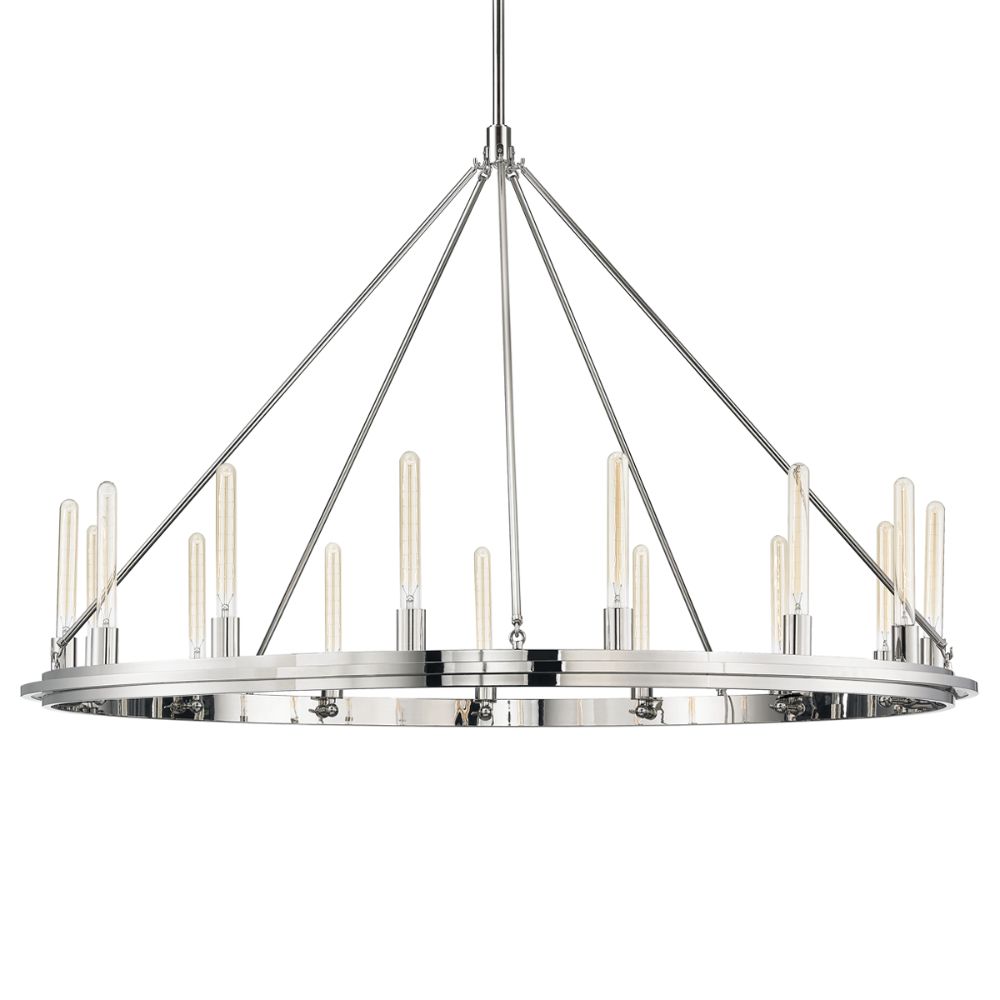 Hudson Valley 2758-PN Chambers 15 Light Pendant in Polished Nickel