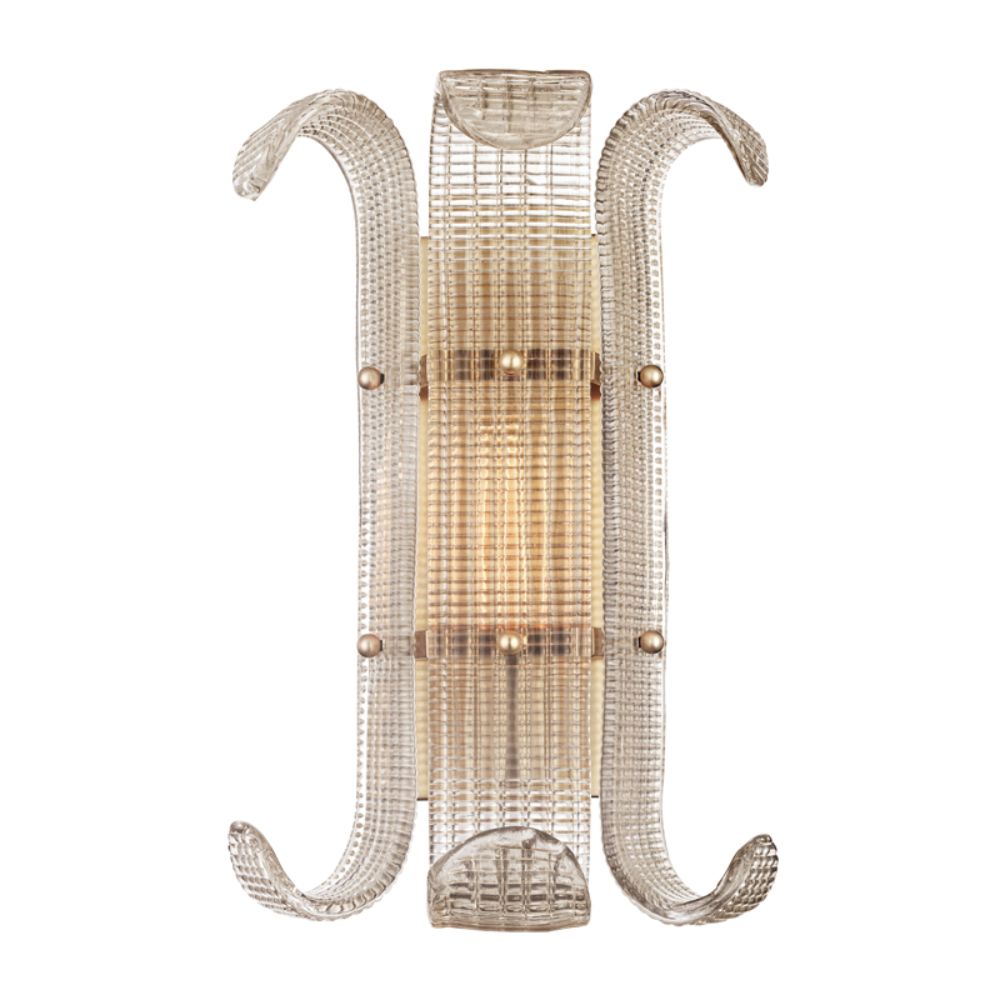 Hudson Valley 2900-AGB 1 LIGHT WALL SCONCE in Aged Brass