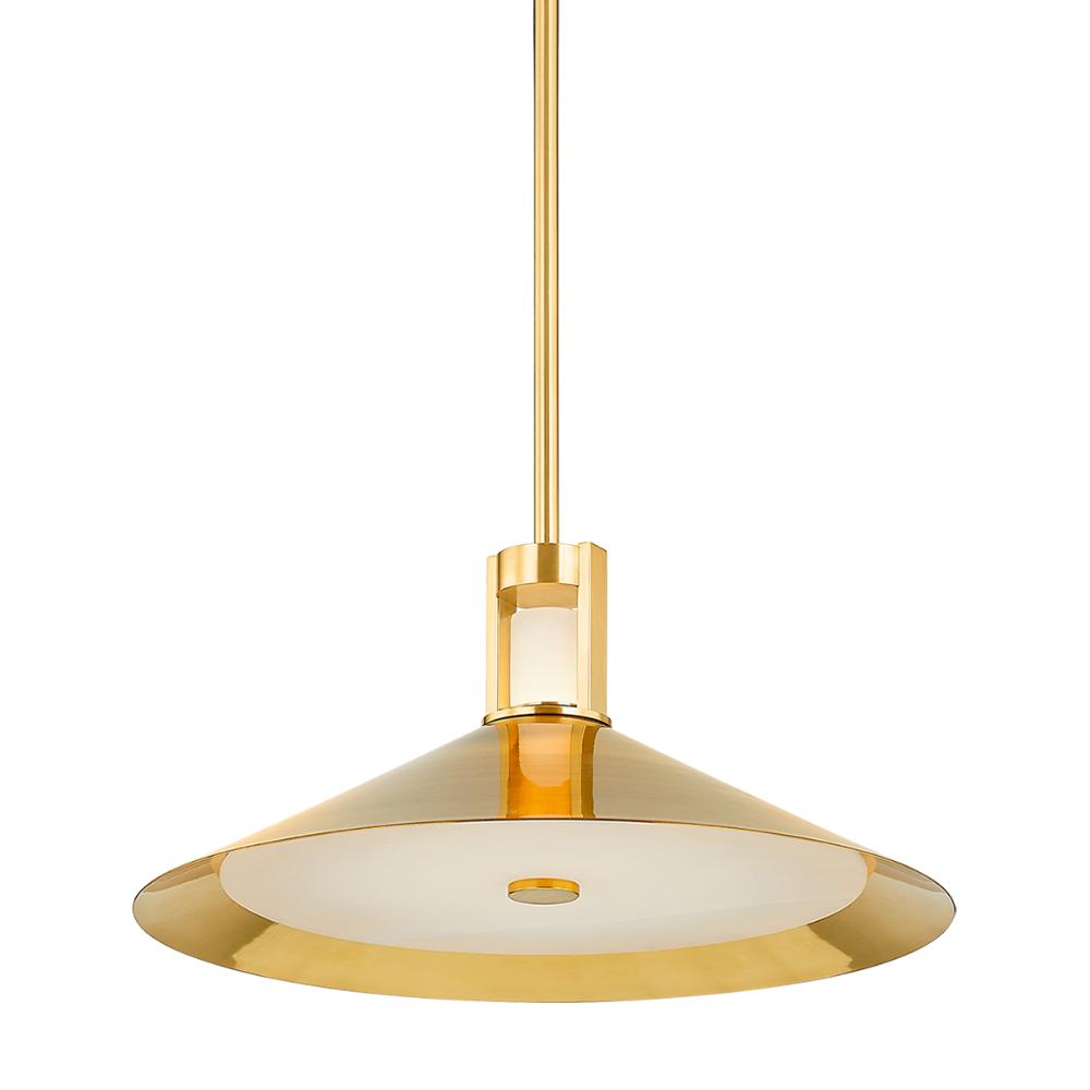 Hudson Valley 3020-AGB Clermont Pendant in Aged Brass