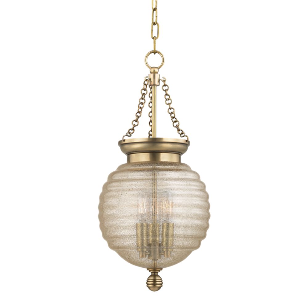 Hudson Valley 3210-AGB COOLIDGE-PENDANT in Aged Brass