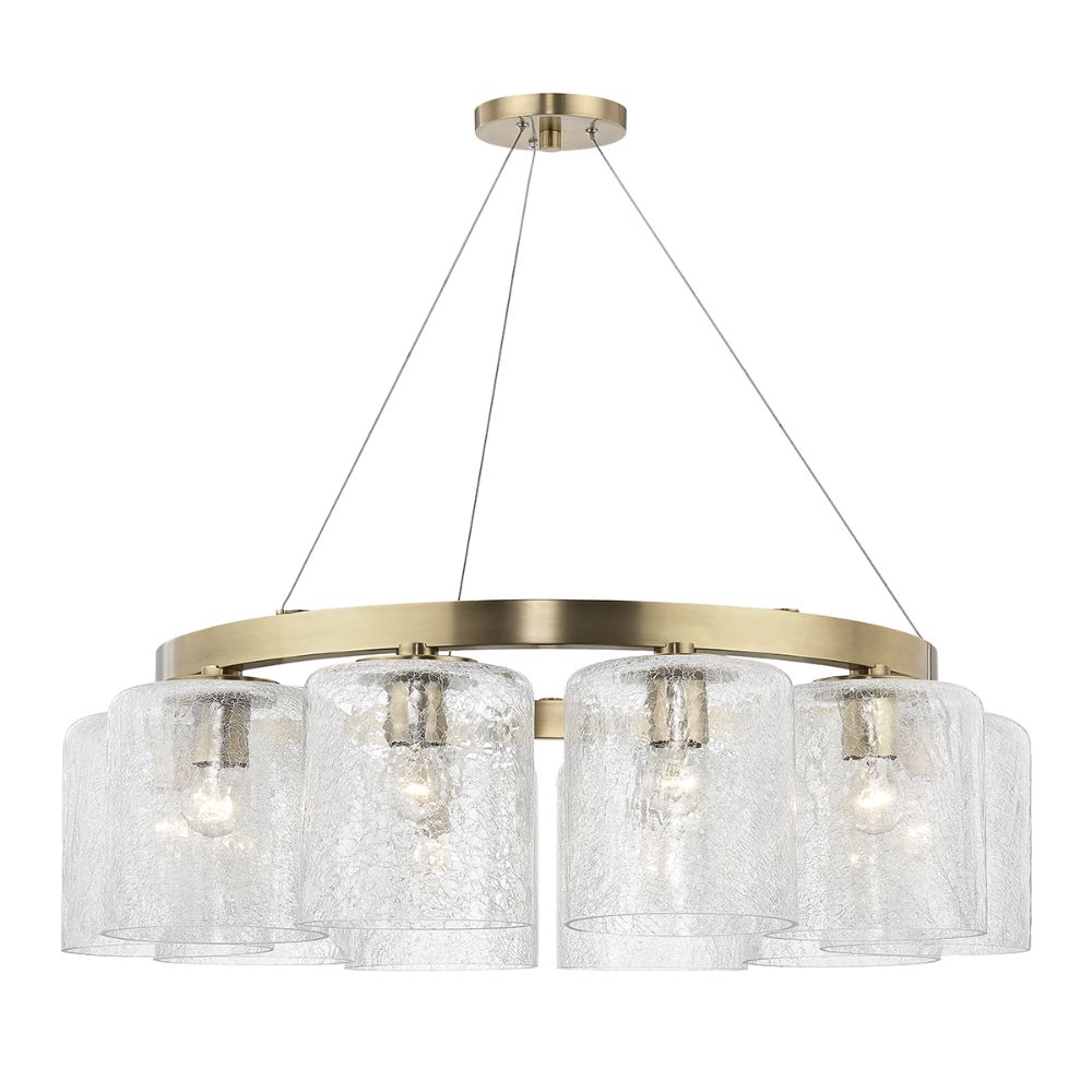 Hudson Valley 3234-AGB Charles 10 Light Chandelier in Aged Brass