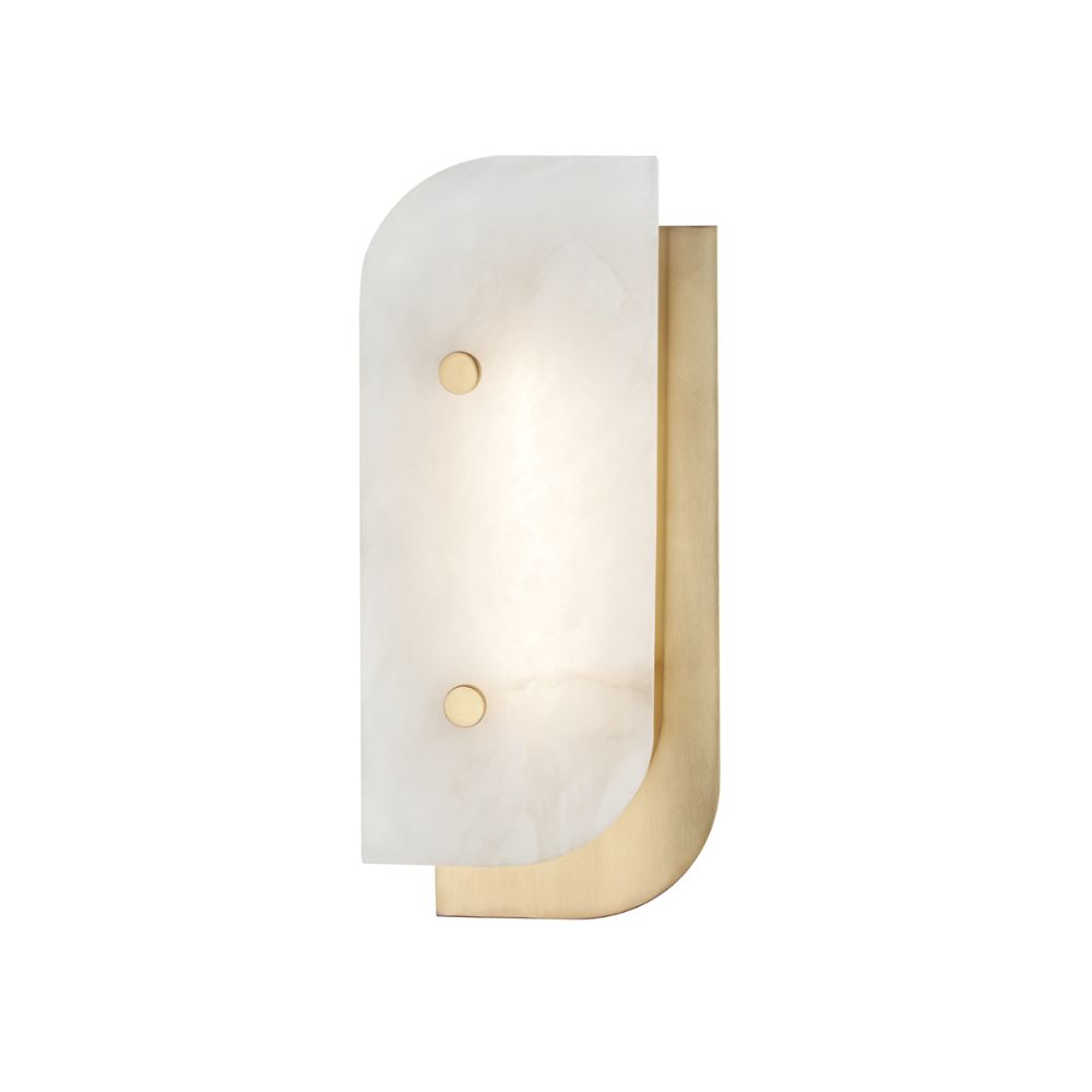 Hudson Valley 3313-AGB Yin & Yang 1 Light Small Led Wall Sconce in Aged Brass