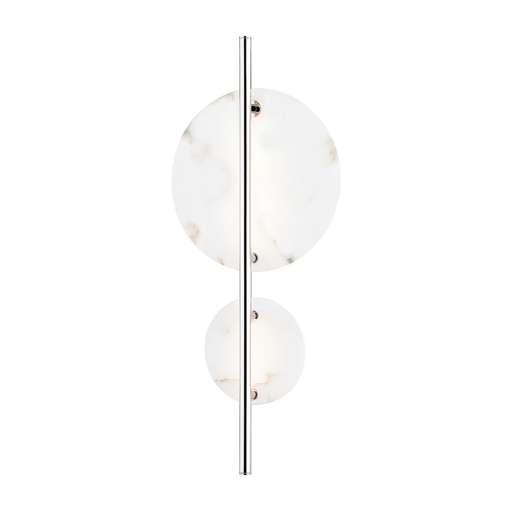 Hudson Valley 3400-PN Croft Led Wall Sconce in Polished Nickel