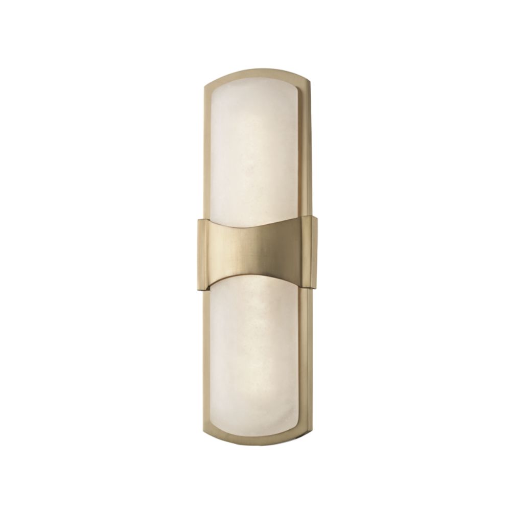 Hudson Valley 3415-AGB Valencia 1 Light Led Wall Sconce in Aged Brass