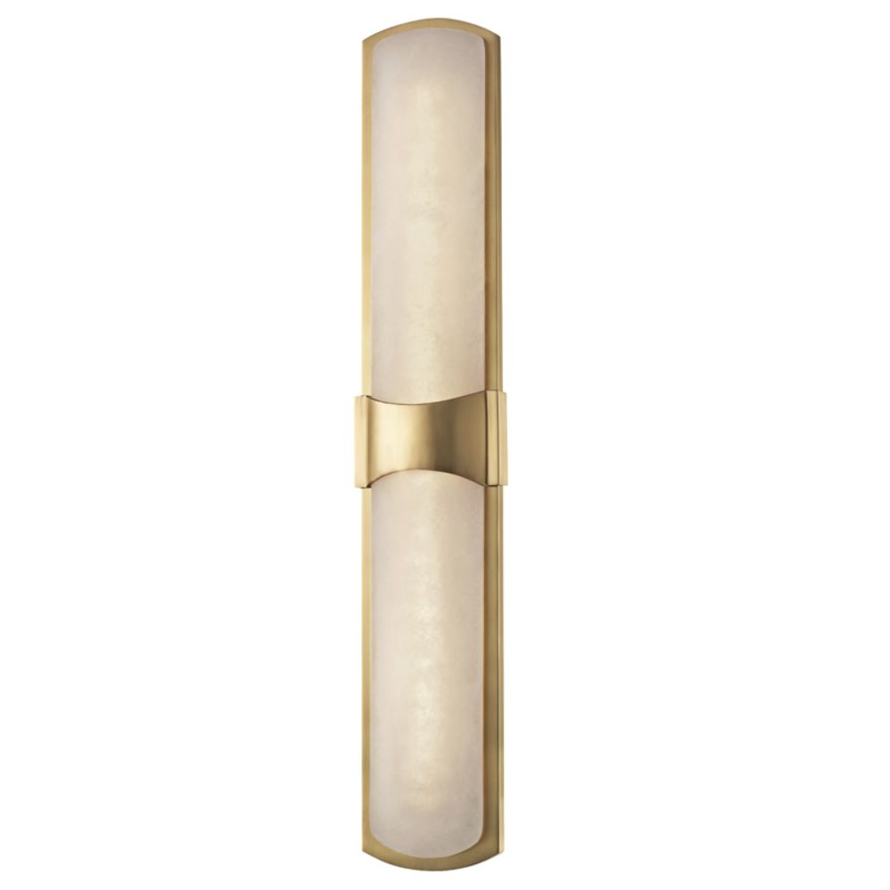 Hudson Valley 3426-AGB Valencia 2 Light Led Wall Sconce in Aged Brass