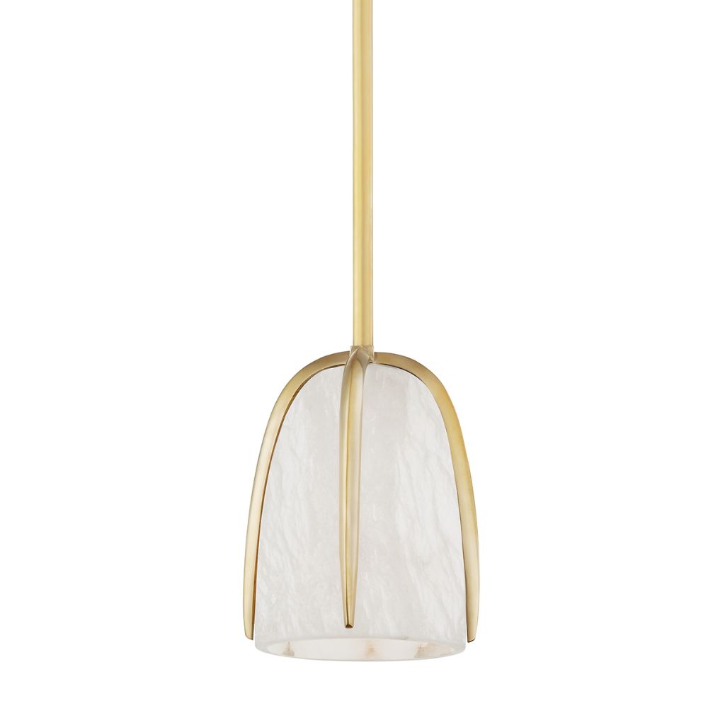 Hudson Valley 3510-AGB 1 Light Pendant in Aged Brass