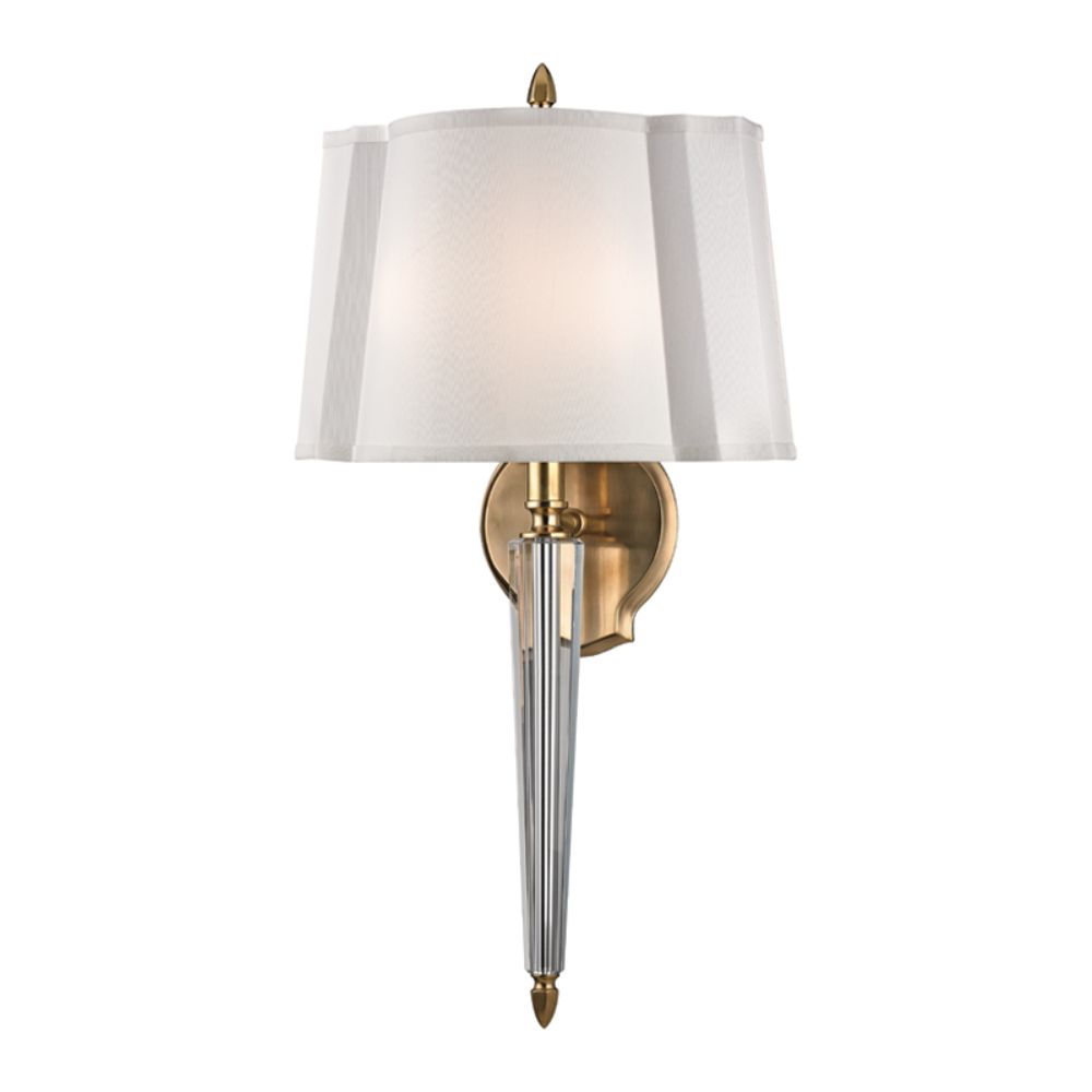 Hudson Valley Lighting 3611-AGB Oyster Bay 2 Light Wall Sconce in Aged Brass
