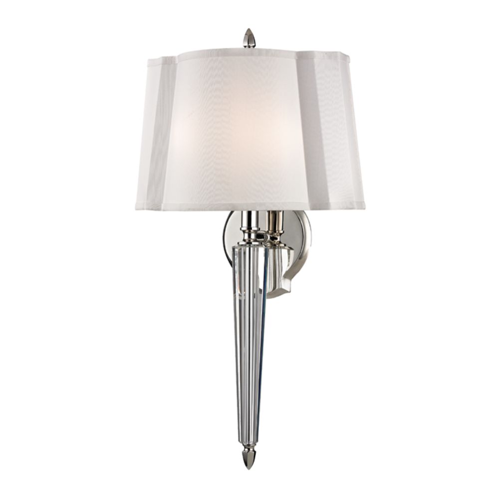 Hudson Valley Lighting 3611-PN Oyster Bay 2 Light Wall Sconce in Polished Nickel