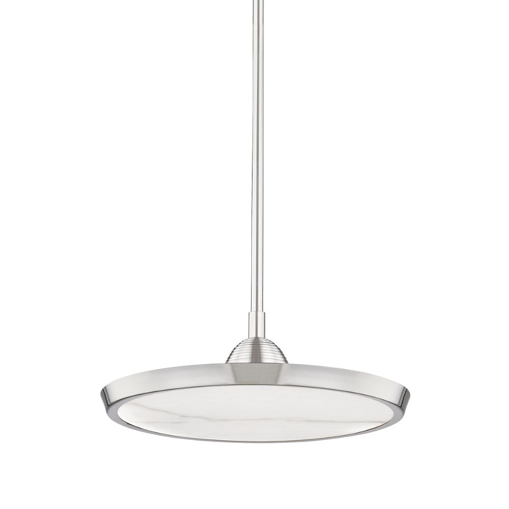 Hudson Valley 3616-PN Draper Small Led Pendant in Polished Nickel