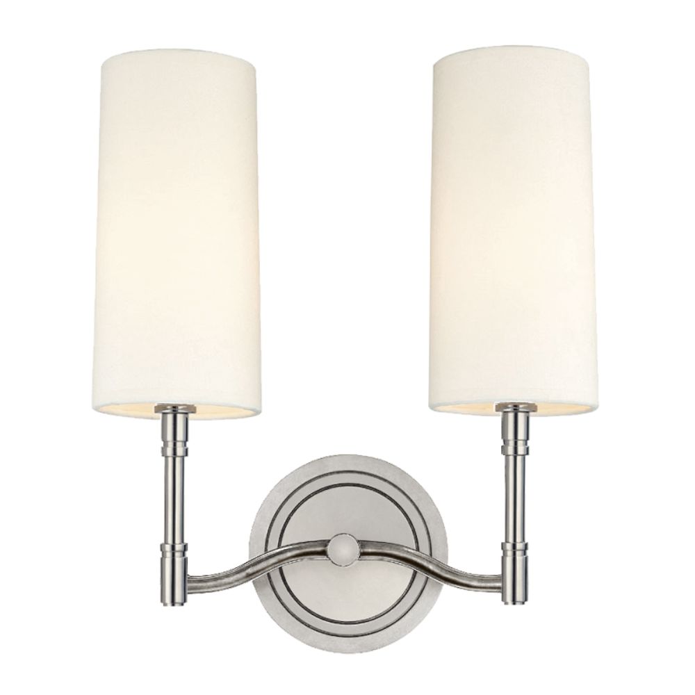 Hudson Valley Lighting 362-PN 2 Light Wall Sconce in Polished Nickel