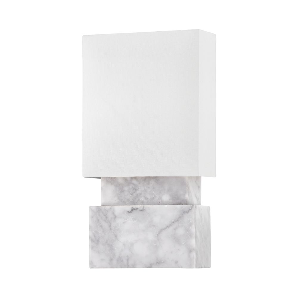Hudson Valley Lighting 3652-WM Haight 2 Light Wall Sconce in White Marble