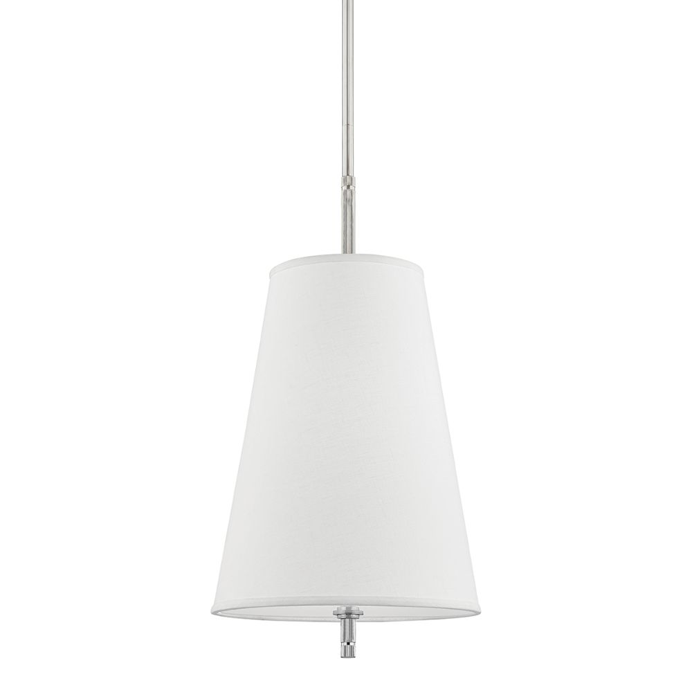 Hudson Valley 3715-PN Bowery 1 Light Pendant in Polished Nickel
