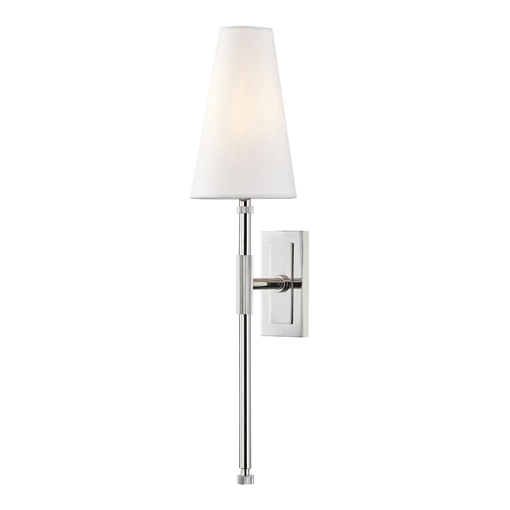 Hudson Valley 3721-PN Bowery "1 Light ""A"" Wall Sconce"