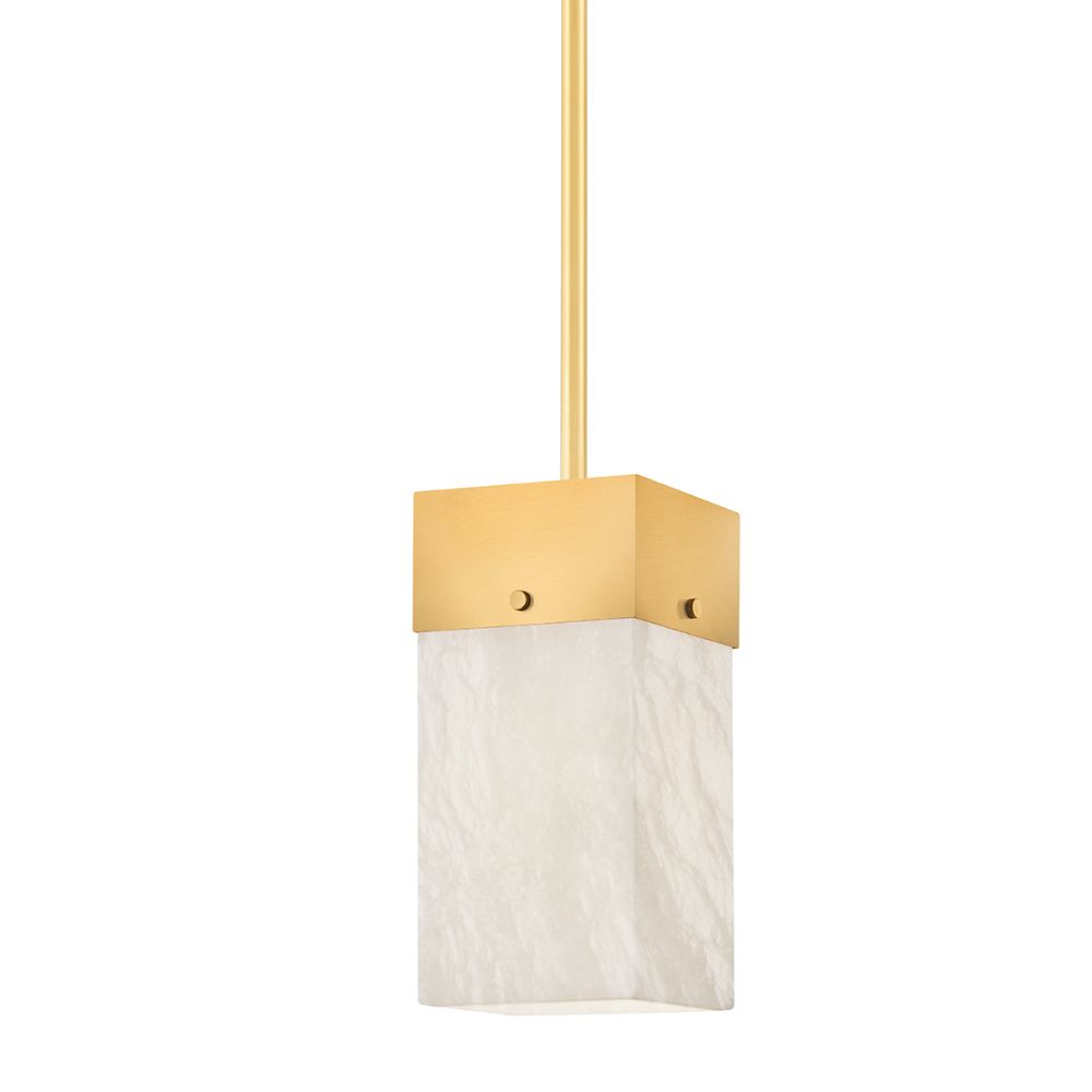 Hudson Valley 3806-AGB 1 Light Pendant in Aged Brass