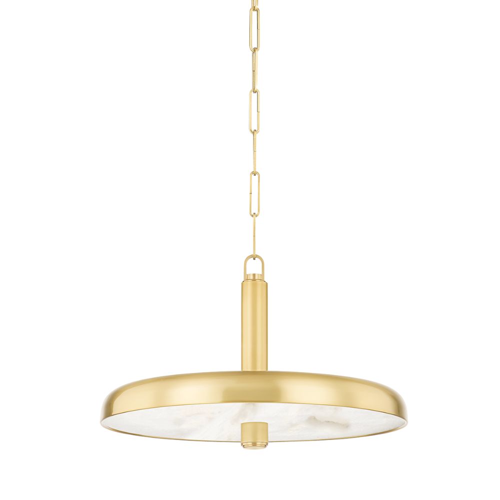 Hudson Valley 3820-AGB 1 Light Pendant in Aged Brass