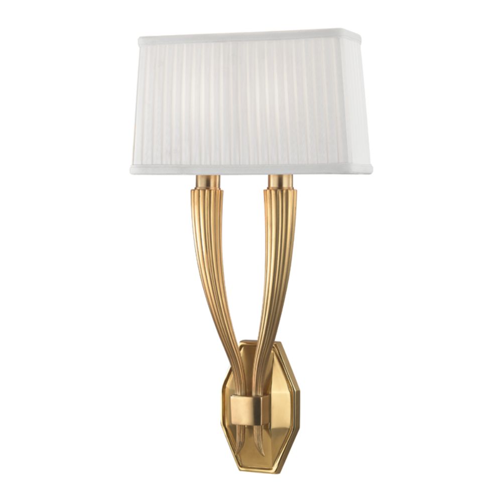 Hudson Valley 3862-AGB ERIE-WALL SCONCE in Aged Brass