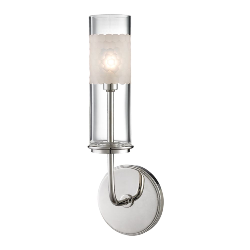 Hudson Valley 3901-PN WENTWORTH-WALL SCONCE in Polished Nickel