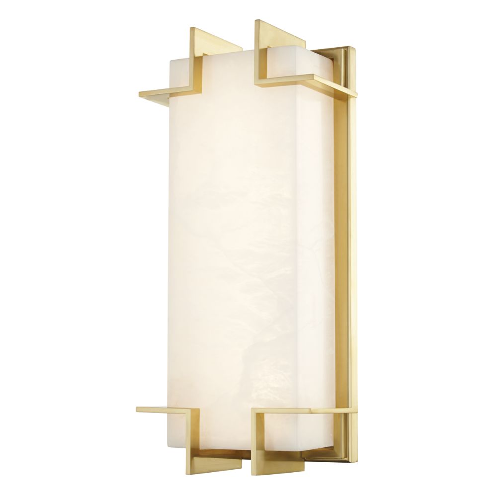 Hudson Valley 3915-AGB Delmar Led Wall Sconce in Aged Brass