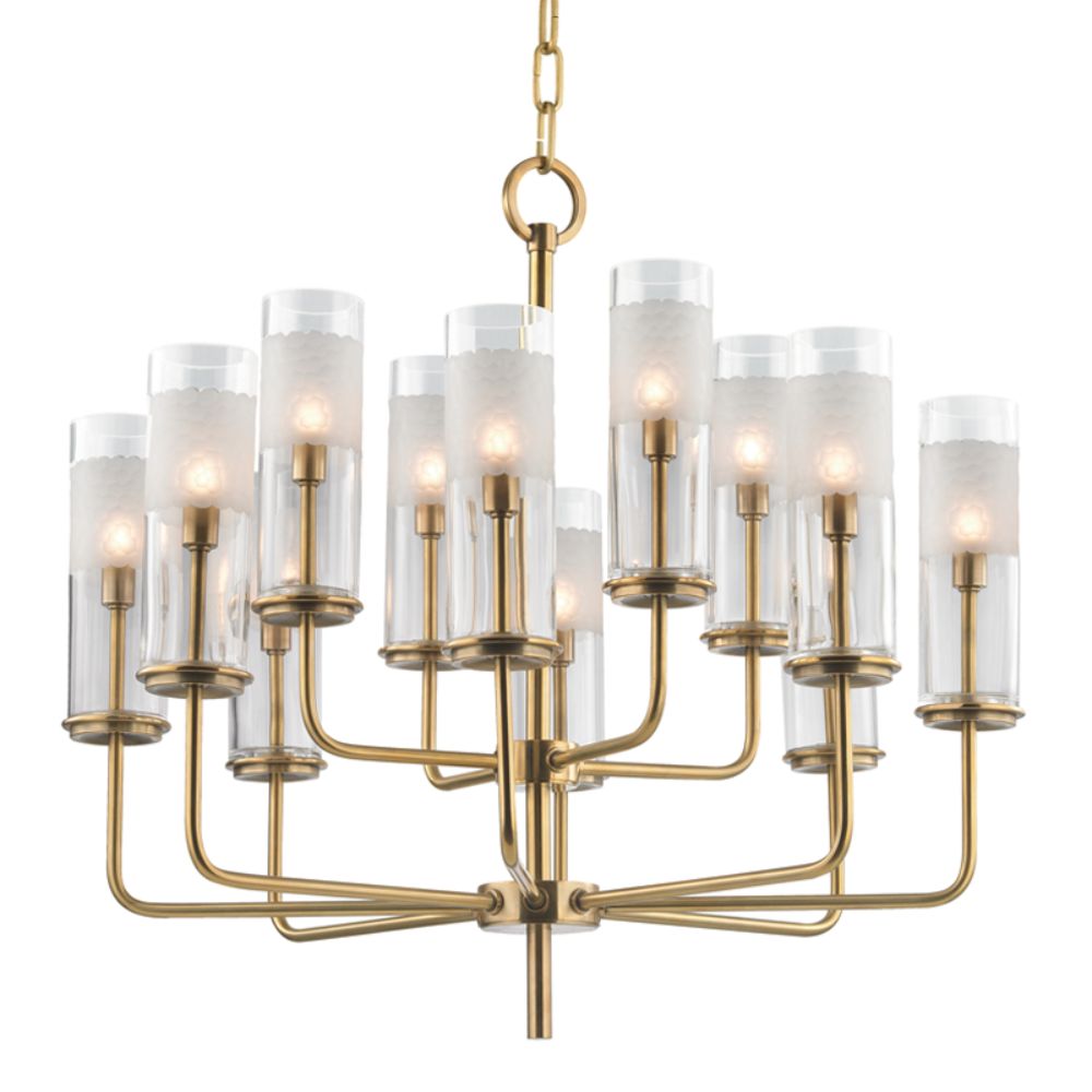 Hudson Valley 3925-AGB WENTWORTH-CHANDELIER in Aged Brass
