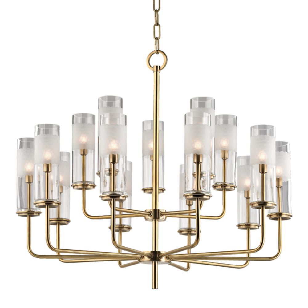 Hudson Valley 3930-AGB WENTWORTH-CHANDELIER in Aged Brass